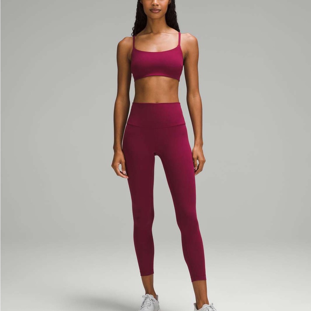 Lululemon Wunder Train Strappy Racer Bra *Light Support, C/D Cup, Deep Luxe